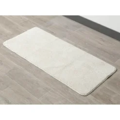 TAPIS MICROFIBRE DOUBLE VASQUE 50X120CM NATUREL