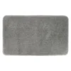 TAPIS MICROFIBRE DOUX DESSOUS LATEX 45X75CM GRIS CLAIR