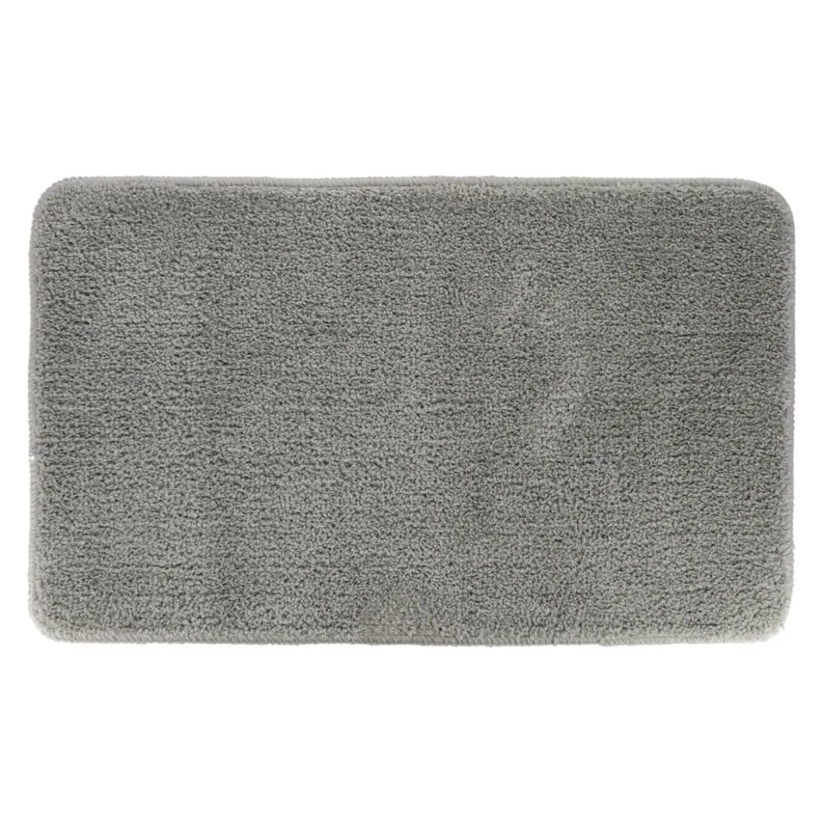 TAPIS MICROFIBRE DOUX DESSOUS LATEX 45X75CM GRIS CLAIR