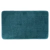 TAPIS MICROFIBRE DOUX DESSOUS LATEX 45X75CM BLEU CANARD