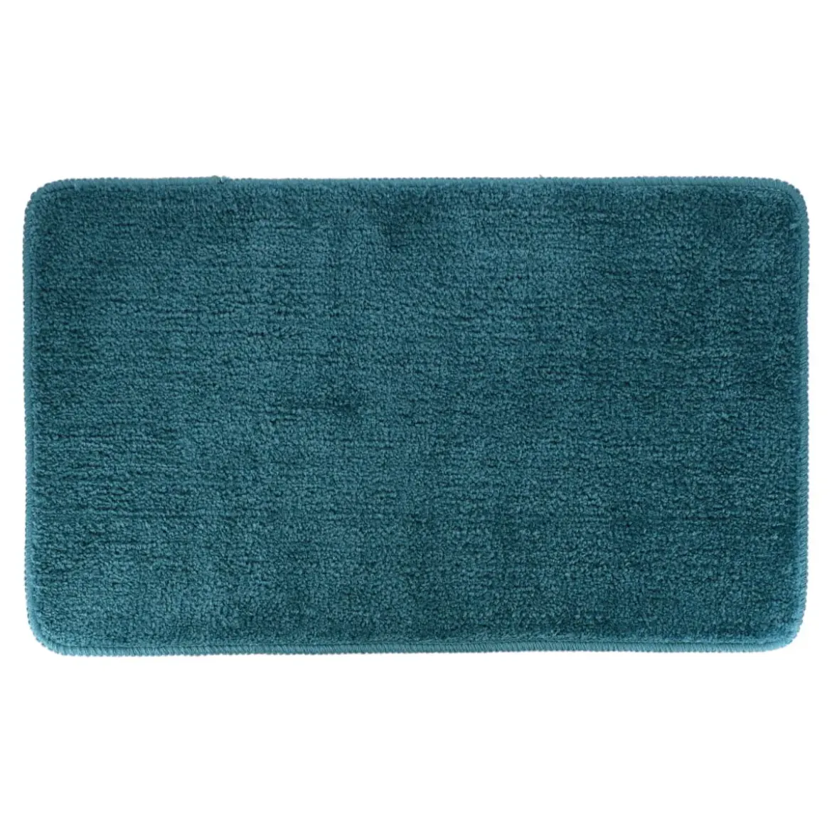 TAPIS MICROFIBRE DOUX DESSOUS LATEX 45X75CM BLEU CANARD