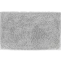 TAPIS MICROFIBRE PETITE CHENILLE 50X80CM GRIS CLAIR