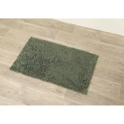 TAPIS MICROFIBRE PETITE CHENILLE 50X80CM KAKI