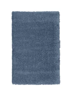 TAPIS MICROFIBRE UNI BLEU D.80X120CM