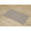 TAPIS MIMETISME POLYESTER COTON TRESSE 50X90CM TAUPE