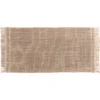 TAPIS NINON COTON AUTRES FIBRES 45X90CM TAUPE