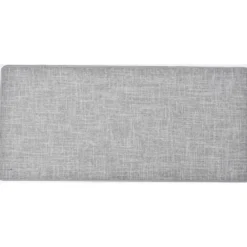 TAPIS ORIANE45X120CM POLYESTER TISSE GRIS CLAIR