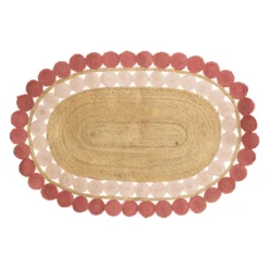 TAPIS OVAL JUTE AJOURE SUMMER