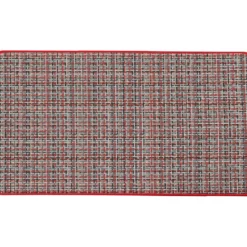 TAPIS PIXEL 45X80CM POLYESTER TISSE ROUGE