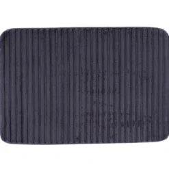 TAPIS POLYESTER STRIE 40X60CM GRIS