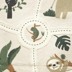 TAPIS RECTANGLE COTON JUNGLE 100X150CM