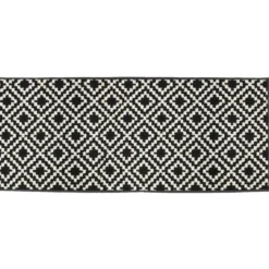 TAPIS RECTANGLE 50X120CM BOUCLETTE LOSIBI NOIR