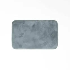 TAPIS RECTANGLE 50X80CM FLANELLE UNIE FLANOU GRIS