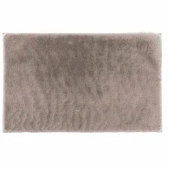TAPIS RECTANGLE 60X90CM IMITATION FOURRURE FELINE TAUPE