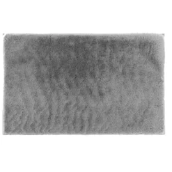 TAPIS RECTANGLE 60X90CM IMITATION FOURRURE FELINE GRIS