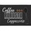 TAPIS RECTANGLE 40X60CM IMPRIME CAPPUCCINO