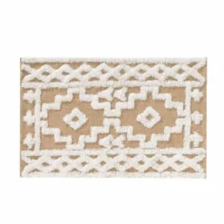 TAPIS RECTANGLE 60X90CM JUTE ET COTON UNI MEDINE