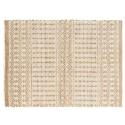 TAPIS RECTANGLE 120X170CM JUTE UNI ET COTON UNI ORYA