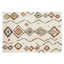 TAPIS RECTANGLE 160X230CM MOTIFS LOSANGES