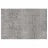 TAPIS RECTANGLE 140X200CM RELIEF GEODE GRIS