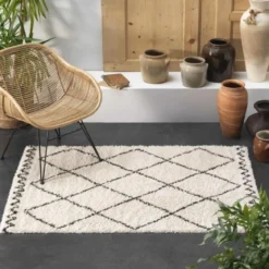 TAPIS RECTANGLE 60X110CM SAOURA BEIGE