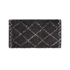 TAPIS RECTANGLE 60X110CM SAOURA NOIR