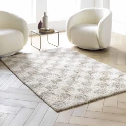 TAPIS RECTANGLE 120X170CM SHAGGY DAMERO