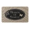 TAPIS RECTANGLE 45X75CM TISSE IMPRIME MAISONNEE