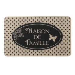 TAPIS RECTANGLE 45X75CM TISSE IMPRIME MAISONNEE