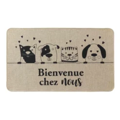 TAPIS RECTANGLE 45X75CM TISSE IMPRIME ZAMIS