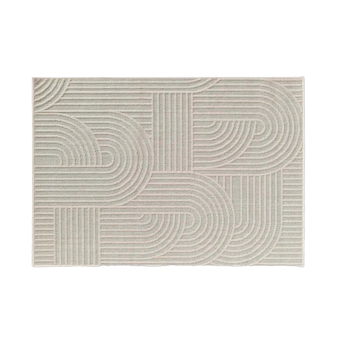 TAPIS RECTANGLE 120X170CM TISSE PLAT RELIEF EZIO