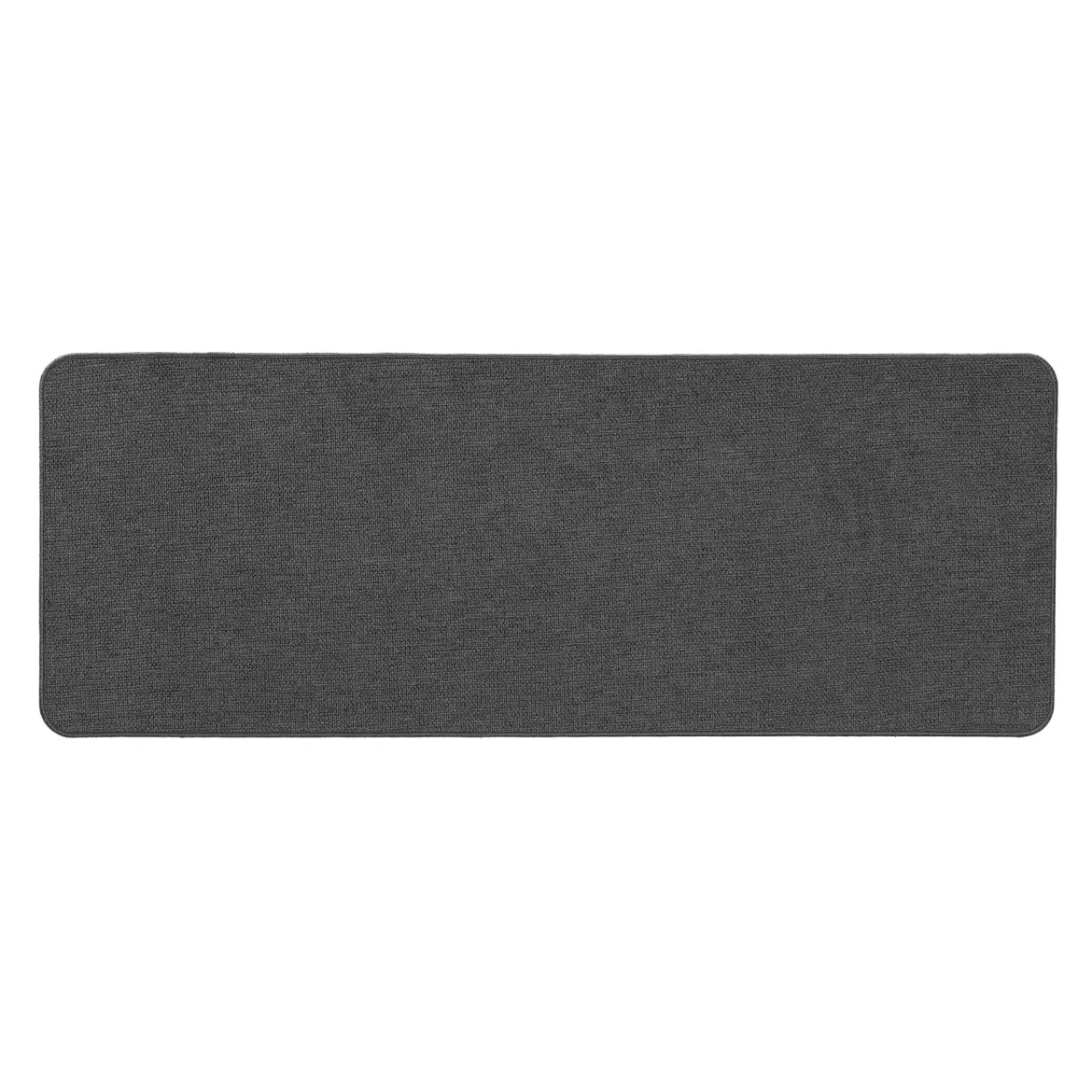 TAPIS RECTANGLE 45X120CM TISSE UNI SIMEO ANTHRACITE