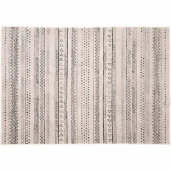 TAPIS RECTANGLE 140X200CM VISCOSE TISSEE TALLULAH NATUREL