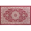 TAPIS RECTANGLE 68X110CM VISCOSE TISSEE CHERINE ROUGE