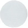 TAPIS ROND IMITATION PEAU MOUTON BLANC D.115CM