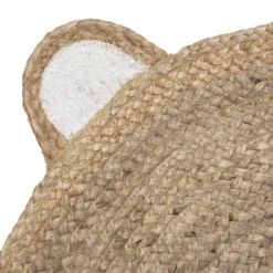 TAPIS ROND JUTE OURS D.100CM