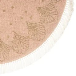 TAPIS ROSACE JUTE ET LUREX