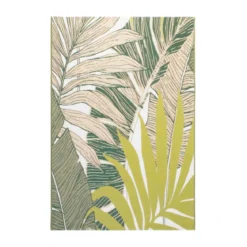 TAPIS TROPIQUES FEUILLES D.150X200CM