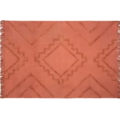 TAPIS TUFT INCA TERRACOTTA D.120X170CM