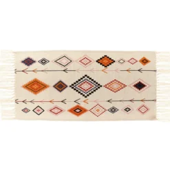 TAPIS TULUM S IMPRIME 45X90CM MULTICOLORE