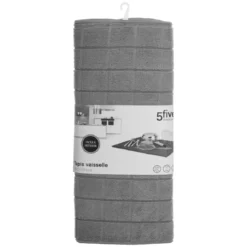 TAPIS VAISSELLE MICROFIBRE GRIS D.50X38CM