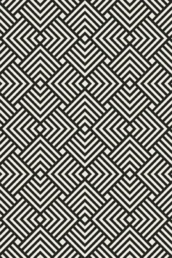 TAPIS 100X150CM ARAGON NOIR