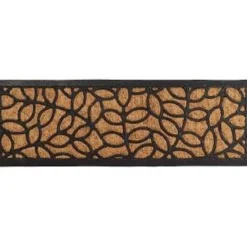 TAPIS 25X75CM COCO TRESSE CAOUTCHOUC FEUILLE
