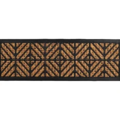 TAPIS 25X75CM COCO TRESSE CAOUTCHOUC LOSANGE