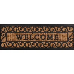 TAPIS 25X75CM COCO TRESSE CAOUTCHOUC WELCOME