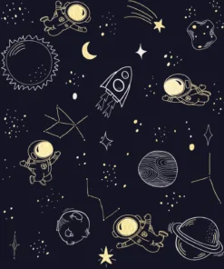 TAPIS 100X120CM ESPACE NOIR