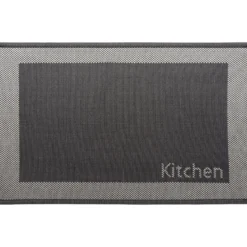 TAPIS 50X80CM POLYESTER KITCHEN NOIR