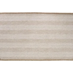 TAPIS 50X80CM POLYPRO CHEVRON ECRU