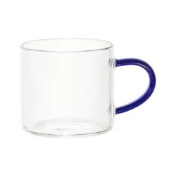TASSE EXPRESSO VERRE ANSE COLOREE 10CL