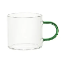 TASSE EXPRESSO VERRE ANSE COLOREE 10CL